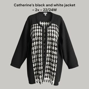 Black and White Patterned Jacket